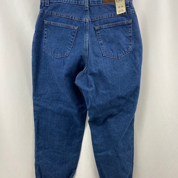Vtg NWT LL Bean Women 12 R  Gray Fleece Blue Jeans - Picture 11 of 12